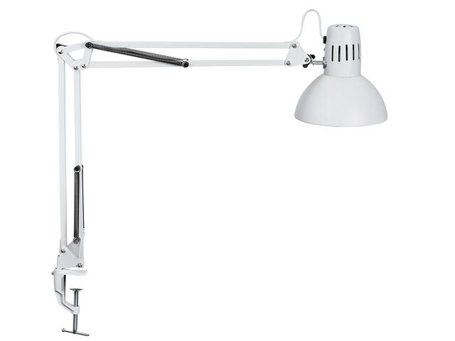 Bureaulamp MAUL Study tafelklem excl.lamp E27 wit