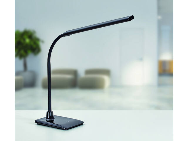 Bureaulamp MAUL Pirro LED dimbaar met voet zwart