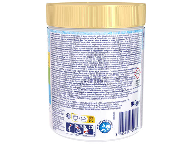 Wasbooster Vanish Oxi Action Whitening poeder 940g