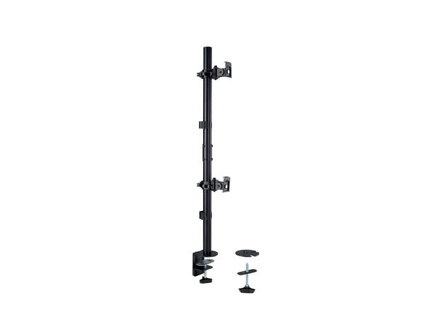 Dubbele verticale bevestiging monitorarm