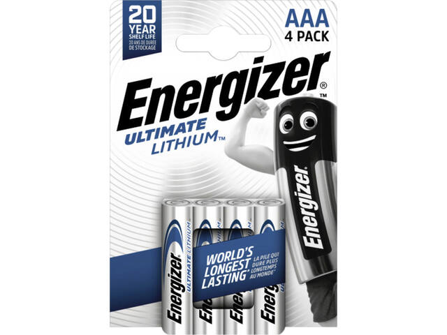 Batterij Energizer Ultimate Lithium 4x AAA