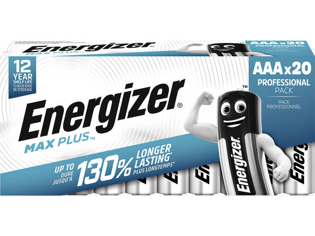 Batterij Energizer Max Plus 20x AAA alkaline