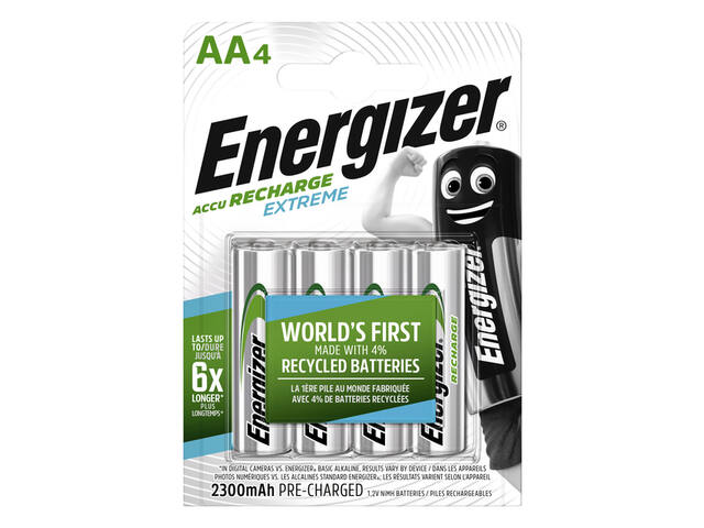 Batterij oplaadbaar Energizer 4x AA