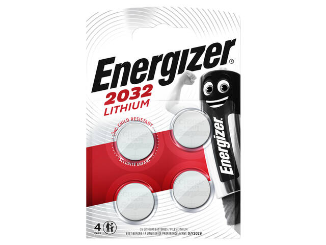 Batterij Energizer 4x CR2032 lithium