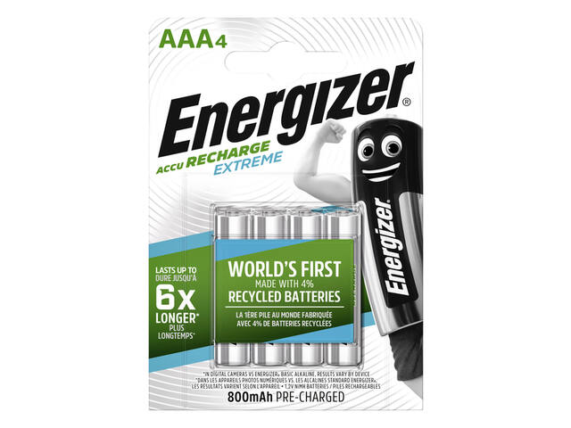 Batterij oplaadbaar Energizer 4x AAA
