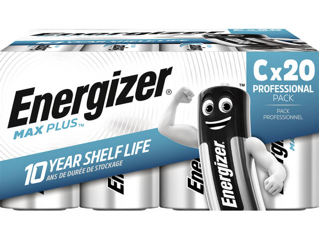 Batterij Energizer Max Plus 20x C alkaline