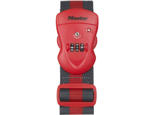 Kofferriem Master Lock TSA Rood/Zwart