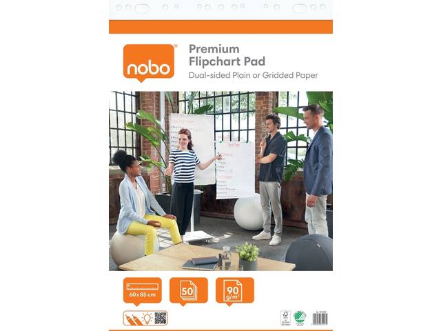 Flipoverpapier Nobo Premium 60x85cm dubbelzijdig