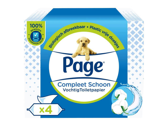 Vochtig toiletpapier Page Compleet Schoon 38vel