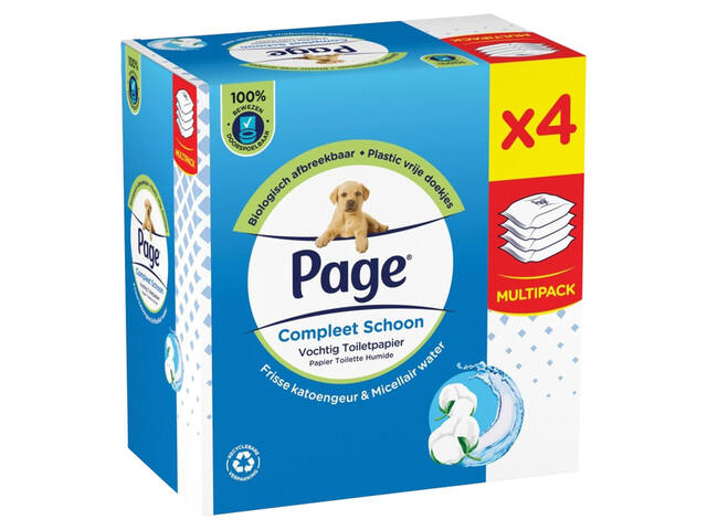 Vochtig toiletpapier Page Compleet Schoon 38vel