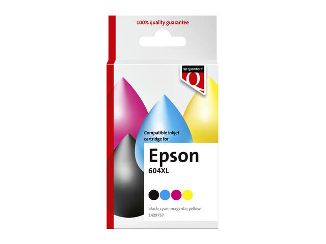 Inktcartridge Quantore Epson 604XL T10H94 zw+3kl