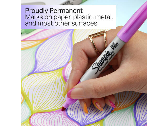 Viltstift Sharpie Glampop F 24st assorti