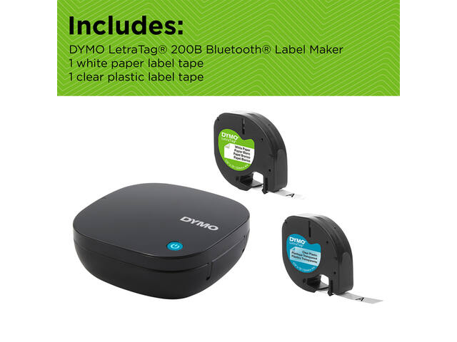 Labelprinter Dymo LetraTag 200B 12mm zwart promo