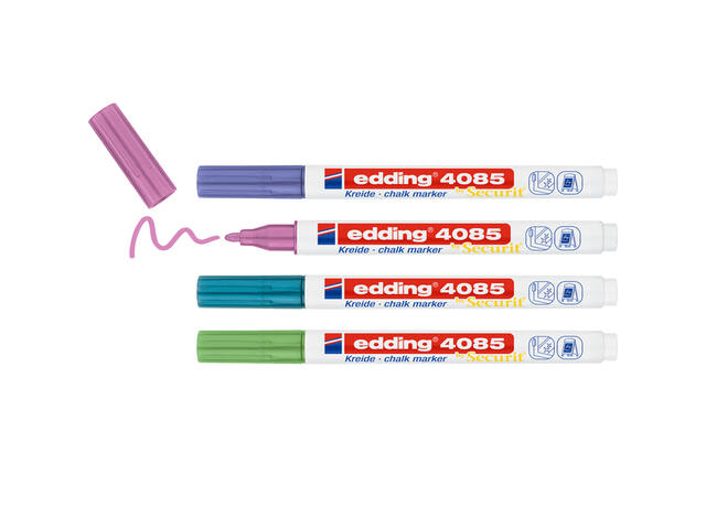 Krijtstift edding 4085 rond 1-2mm metallic assorti