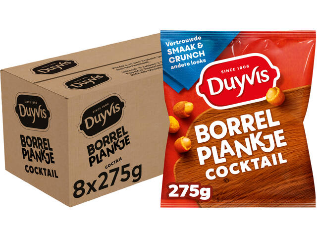 Borrelnootjes Duyvis cocktail zak 275gr