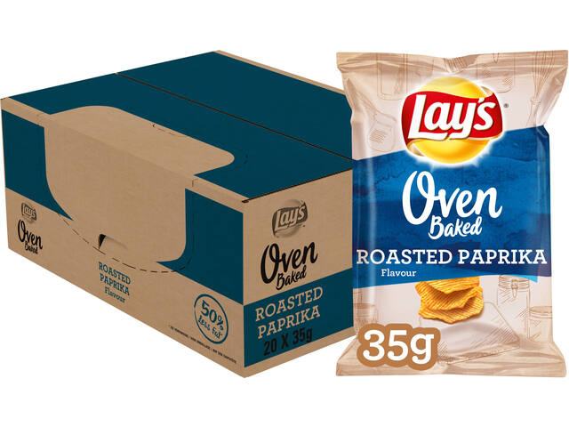 Chips Lay s Oven roasted paprika zakje 35gr