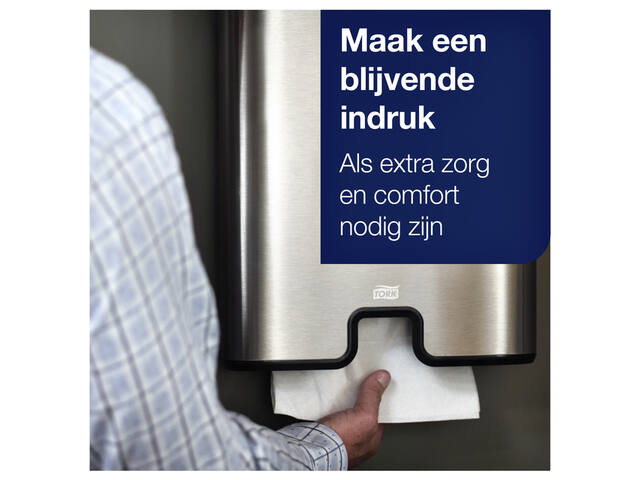 Handdoek Tork H2 Advanced 2laags 212x340mm wit