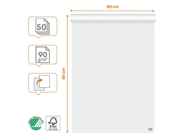 Flipoverpapier Nobo Premium 60x85cm rol