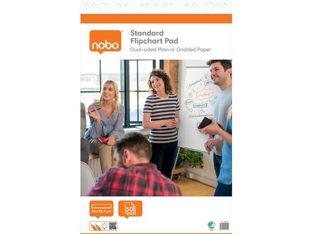 Flipoverpapier Nobo Standaard 65x95cm plano