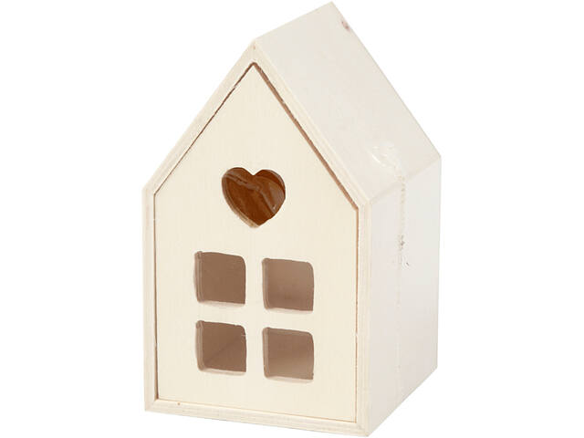 Huis met lade Creativ Company 10.8x6.8 cm hout