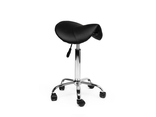 Zadelkruk Office medium harde wielen zw