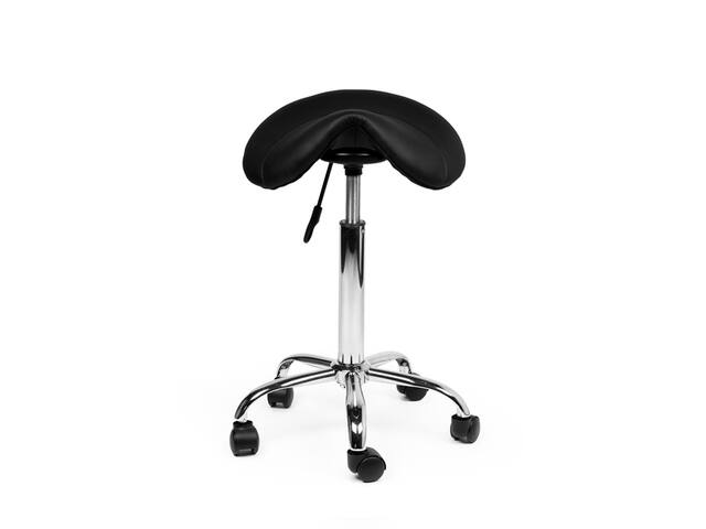 Zadelkruk Office medium harde wielen zw