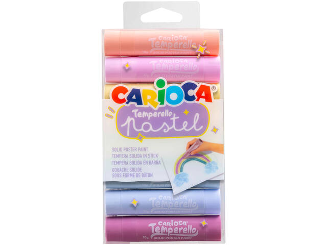 Verfstift Carioca Temperello set a 8 pastelkleuren