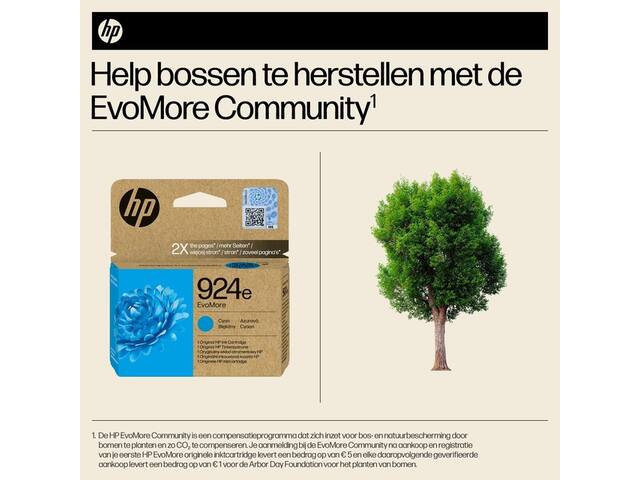 Inktcartridge HP 4K0U7NE 924E Evomore blauw