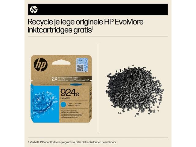Inktcartridge HP 4K0U7NE 924E Evomore blauw