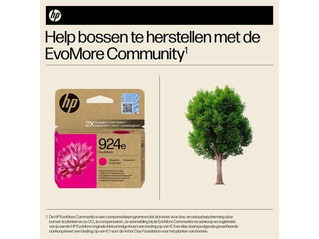 Inktcartridge HP 4K0U8NE 924E Evomore rood