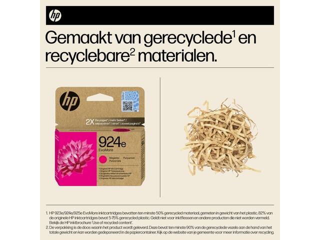 Inktcartridge HP 4K0U8NE 924E Evomore rood