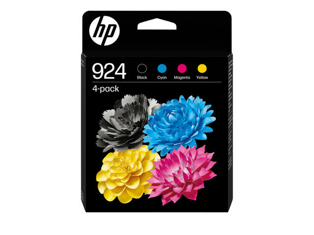 Inktcartridge HP 6C3Z1NE 924 zwart + 3 kleuren