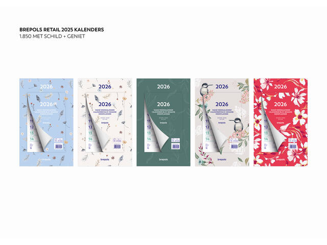 Weekkalender 2027 Brepols 190x130 7d/1p