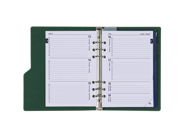 Organizer Kalpa Clipb A5 + ag26-27 7d/2p groen
