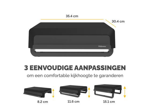 Monitorstandaard Fellowes Breyta zwart