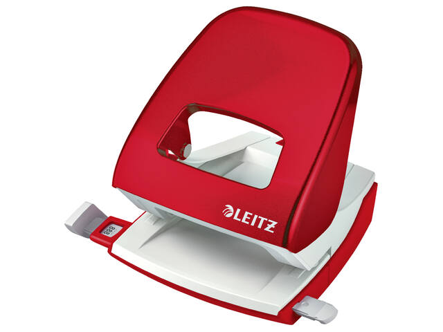 Perforator Leitz WOW 5008 metaal 30 vel rood