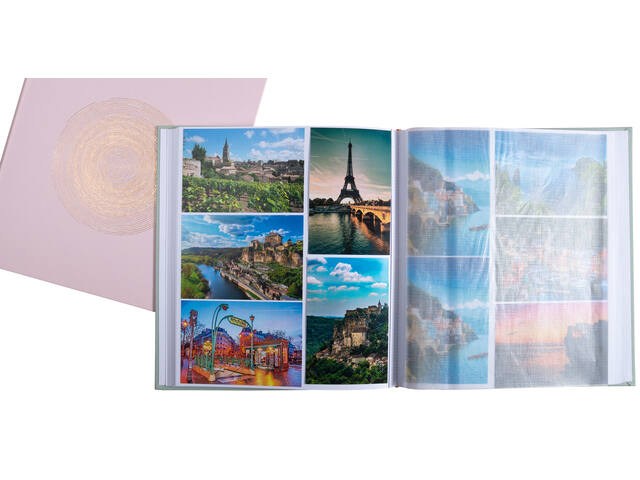 Fotoalbum Exacompta 29x32cm 60pag Ellipse roze