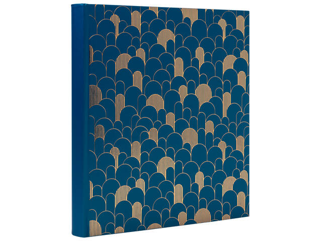 Fotoalbum Exacompta 29x32cm 60pag Neo Deco blauw