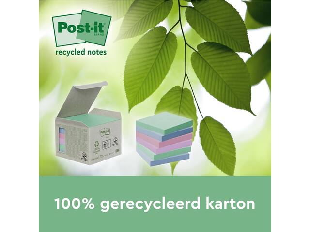 Memoblok 3M Post-it 654 RSSCOL 76x76mm ass. kl 3+1