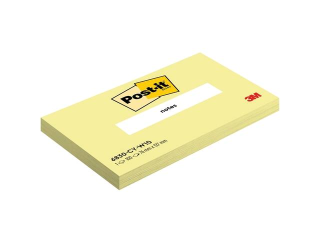 Memoblok 3M Post-it 6830 76x127mm geel