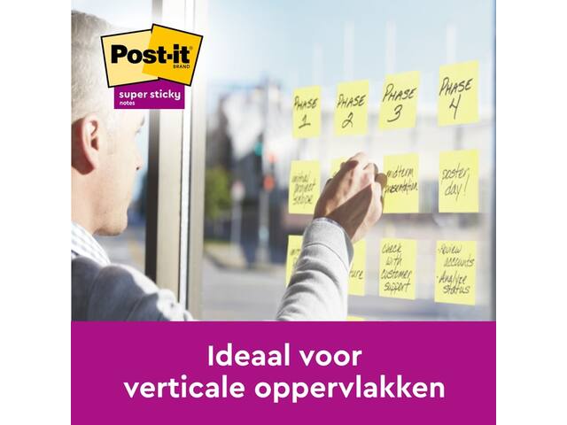 Memoblok 3M Post-it 654 RSSCOL 76x76mm geel 3+1