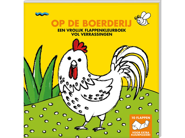 Kleurboek met flappen Interstat Op de boerderij