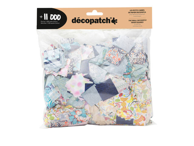 Hobbypapier Decopatch 3x3cm 11.000 stuks ass