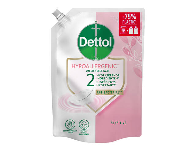 Handzeep Dettol Sensitive antibact 500ml refill