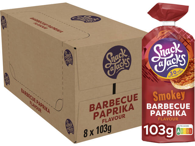 Rijstwafel Snack-a-Jacks BBQ paprika