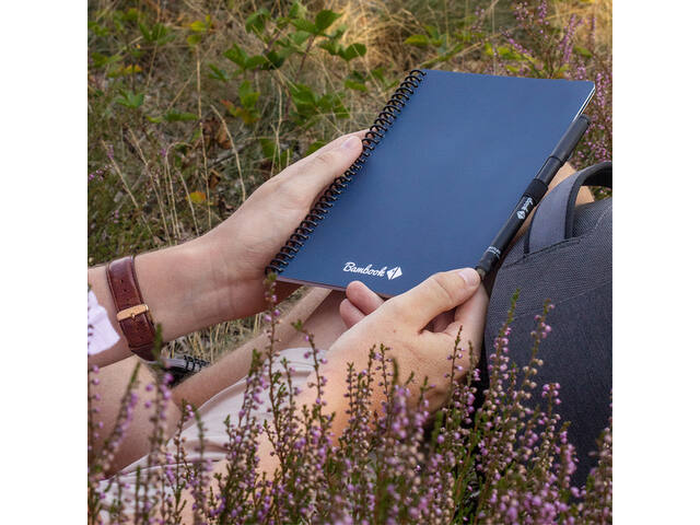 Notitieboek Bambook Navy A5 lijn 40pag uitwisb