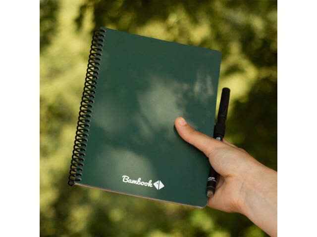 Notitieboek Bambook Forest A5 lijn 40pag uitwisb