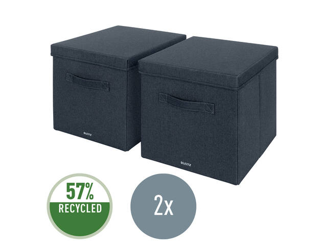 Opbergdoos Leitz gestof met deksel 330x325x380