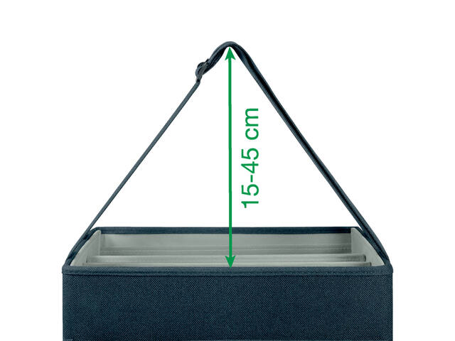 Opbergtas Leitz gestoffeerd 200x210x355mm gr