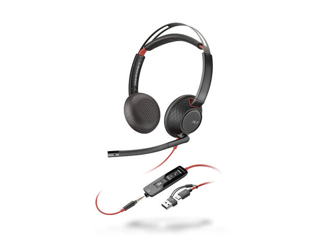 Headset HP POLY Blackwire 5220 Stereo USB-C 3.5 mm